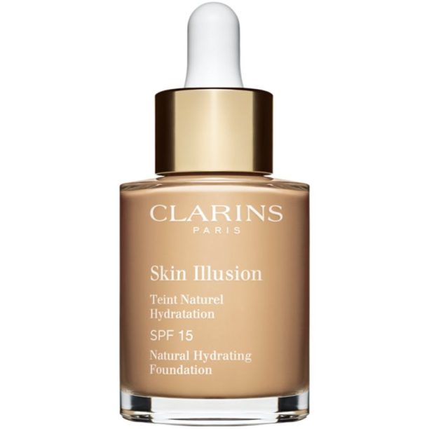 Clarins Skin Illusion Natural Hydrating Foundation озаряващ хидратиращ фон дьо тен SPF 15 цвят 106N Vanilla 30 мл.