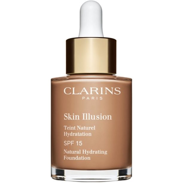 Clarins Skin Illusion Natural Hydrating Foundation озаряващ хидратиращ фон дьо тен SPF 15 цвят 112.3N Sandalwood 30 мл.