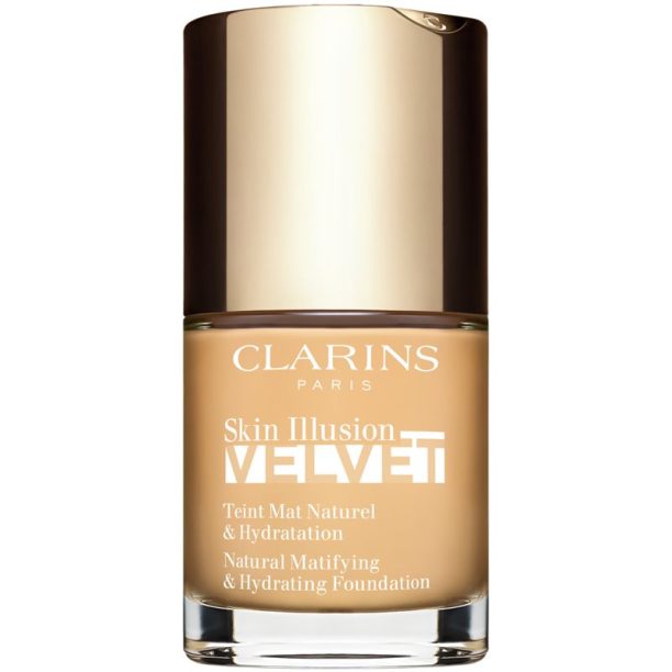 Clarins Skin Illusion Velvet течен фон дьо тен с матов завършек с подхранващ ефект цвят 101W 30 мл. на ниска цена