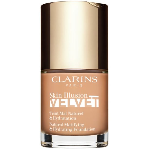 Clarins Skin Illusion Velvet течен фон дьо тен с матов завършек с подхранващ ефект цвят 109C 30 мл. на ниска цена