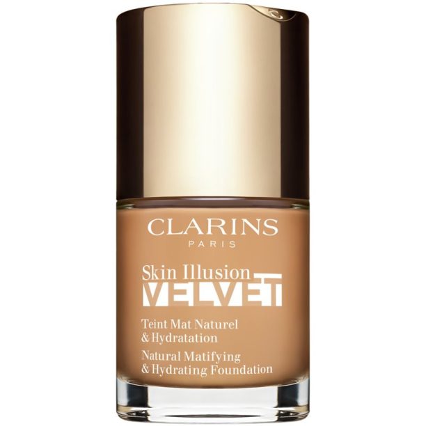 Clarins Skin Illusion Velvet течен фон дьо тен с матов завършек с подхранващ ефект цвят 111N 30 мл. на ниска цена