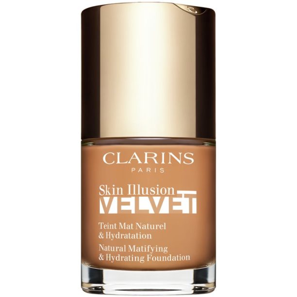 Clarins Skin Illusion Velvet течен фон дьо тен с матов завършек с подхранващ ефект цвят 113C 30 мл. на ниска цена