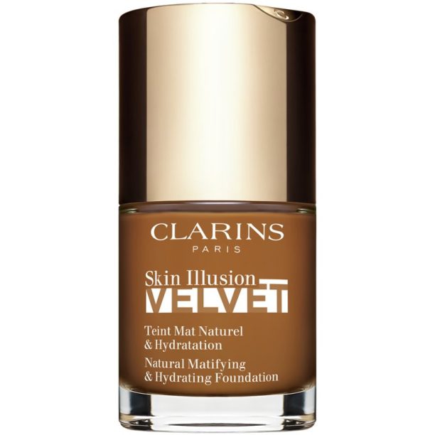 Clarins Skin Illusion Velvet течен фон дьо тен с матов завършек с подхранващ ефект цвят 118.5N 30 мл. на ниска цена