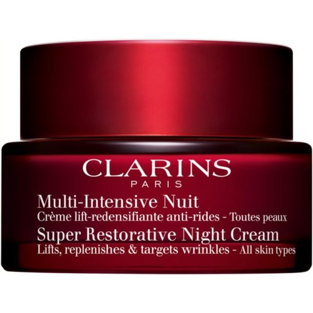 Clarins Super Restorative Night Cream нощен крем за всички типове кожа на лицето 50 мл. на ниска цена