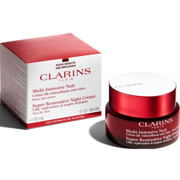 Clarins Super Restorative Night Cream нощен крем за суха или много суха кожа 50 мл. купи на топ цена