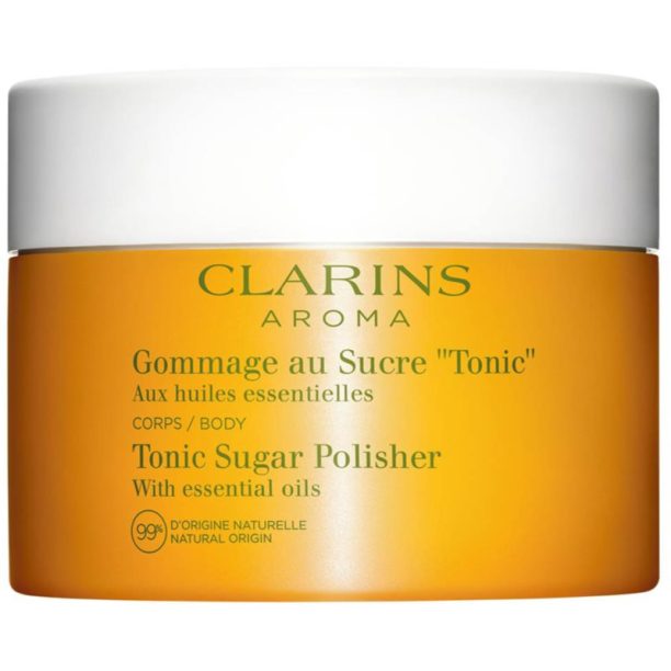 Clarins Tonic Sugar Polisher озаряващ пилинг с ревитализиращ ефект 250 гр.