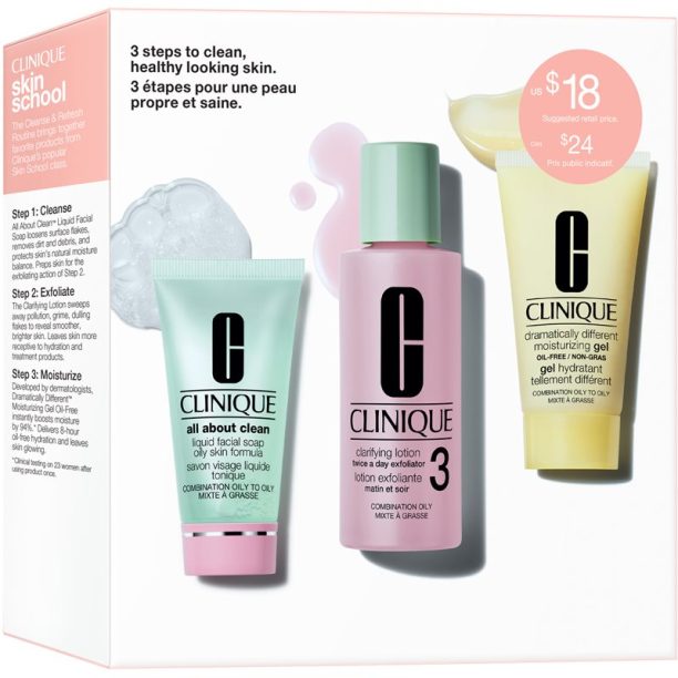 Clinique 3-Step Skin Care Kit Skin Type 3 подаръчен комплект на ниска цена