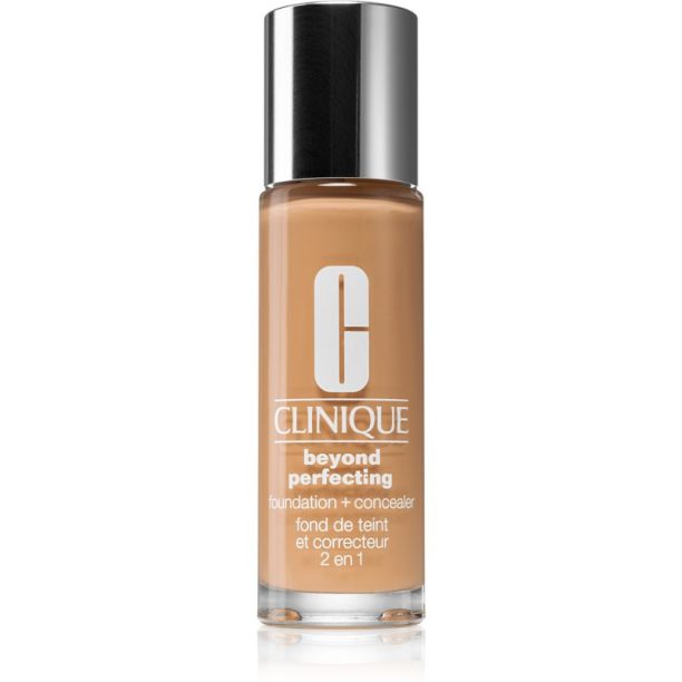 Clinique Beyond Perfecting™ Foundation + Concealer грим и коректор 2 в 1 цвят 14 Vanilla 30 мл.