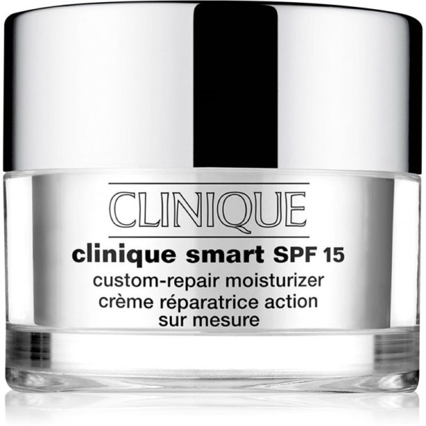 Clinique Clinique Smart™ SPF 15 Custom-Repair Moisturizer дневен хидратиращ крем против бръчки за мазна кожа SPF 15 50 мл. на ниска цена