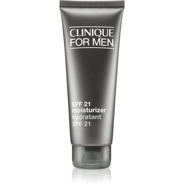 Clinique For Men™ Broad Spectrum SPF 21 Moisturizer хидратиращ и защитен крем за всички типове кожа на лицето 100 мл. на ниска цена