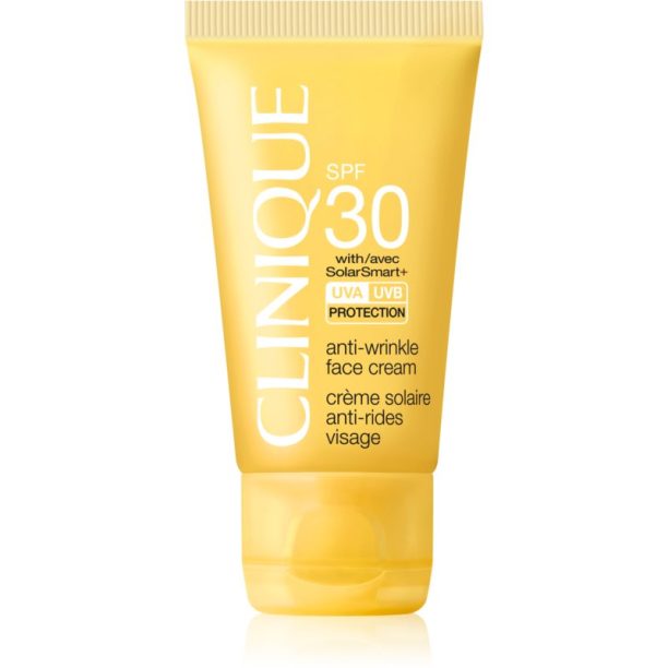 Clinique Sun SPF 30 Sunscreen Oil-Free Face Cream слънцезащитен крем за лице с антибръчков ефект SPF 30 50 мл. на ниска цена