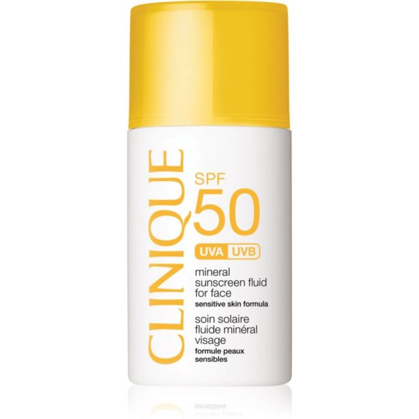 Clinique Sun SPF 50 Mineral Sunscreen Fluid For Face минерален слънцезащитен флуид за лице  SPF 50 30 мл.