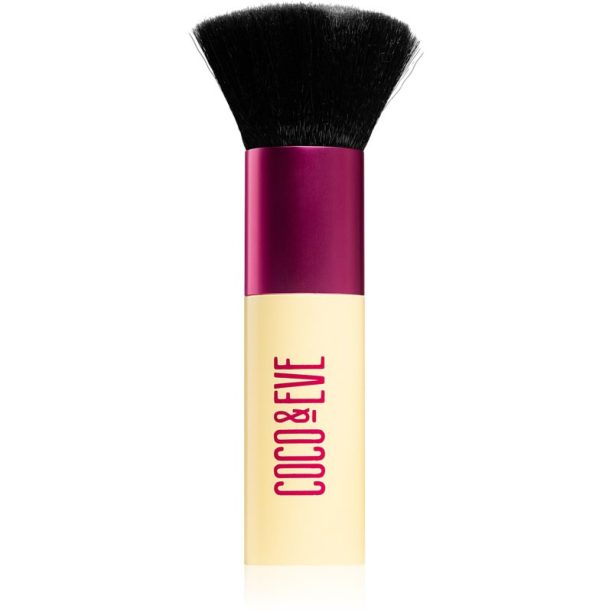 Coco & Eve Sunny Honey Deluxe Vegan Kabuki Brush четка за грим Kabuki за тяло и лице 1 бр.