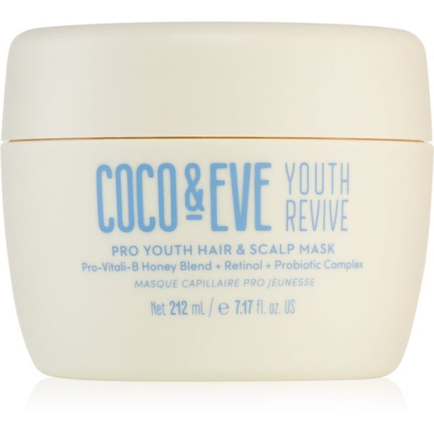 Coco & Eve Youth Revive Pro Youth Hair & Scalp Mask ревитализираща маска против признаците на стареене на косата 212 мл. на ниска цена