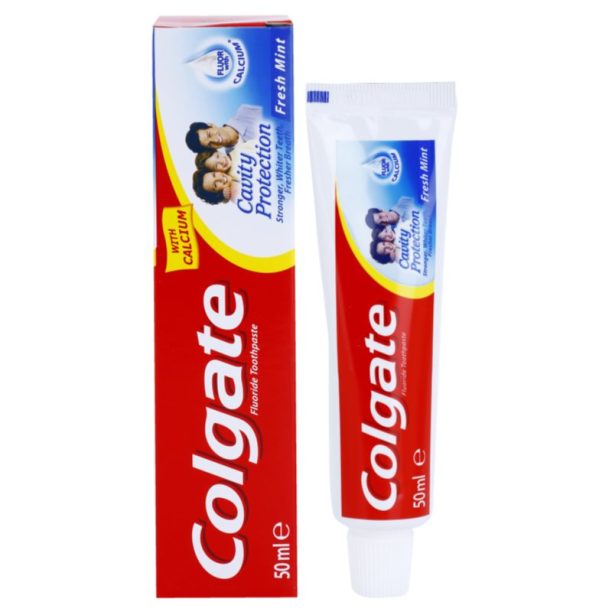 Cavity Protection Fresh Mint Colgate Cavity Protection Fresh Mint паста за зъби с флуорид Fresh Mint 50 мл.