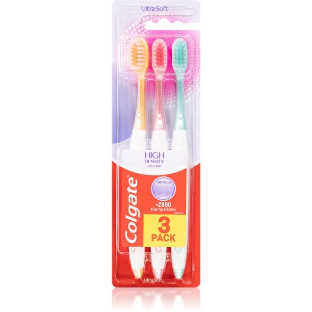 Colgate High Density 3 pack четка за зъби ултра софт 3 бр. на ниска цена