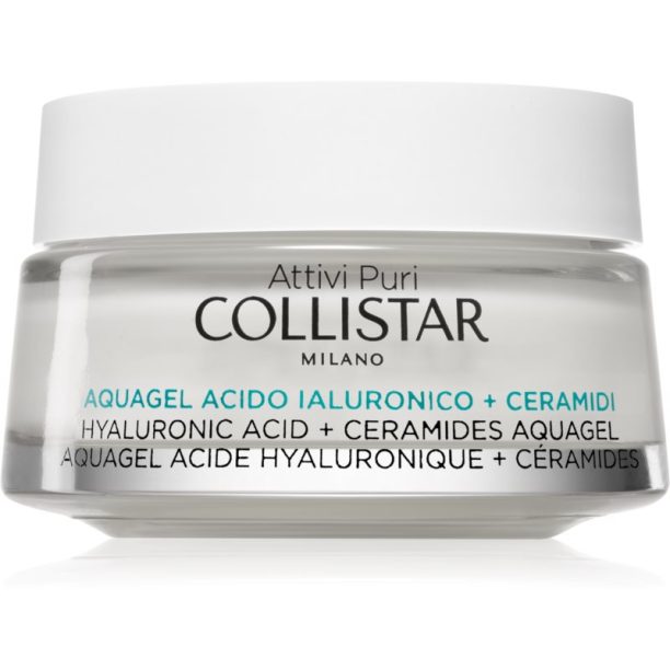 Collistar Attivi Puri Hyaluronic Acid + Ceramides Aquagel хидратиращ крем-гел с озаряващ ефект с хиалуронова киселина 50 мл.