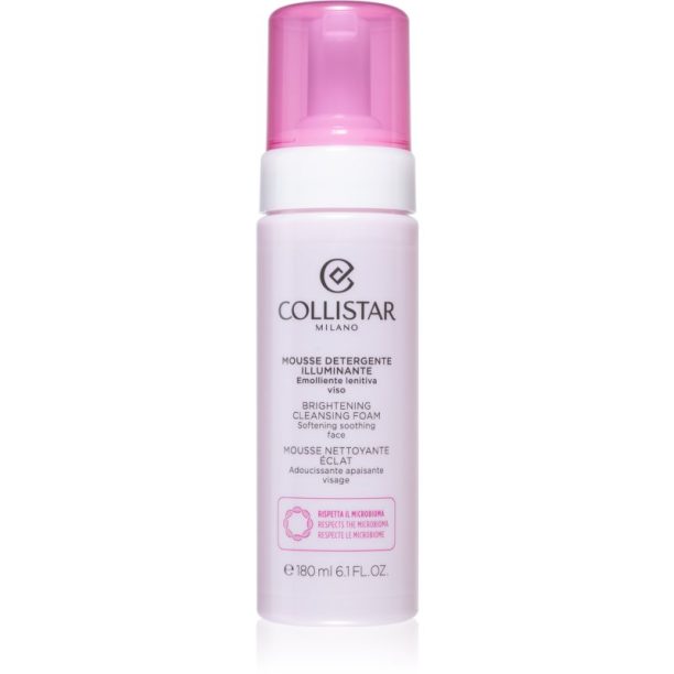 Collistar Brightening Cleansing Foam почистваща пяна  за освежаване и изглаждане на кожата 180 мл.