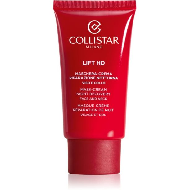 Collistar Lift HD Mask-Cream Night Recovery регенерираща нощна грижа за възстановяване стегнатостта на кожата 75 мл.