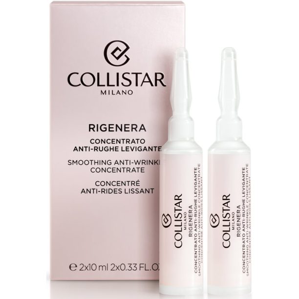 Collistar Rigenera Smoothing Anti-Wrinkle Concentrate интензивна грижа против бръчки 2x10 мл.