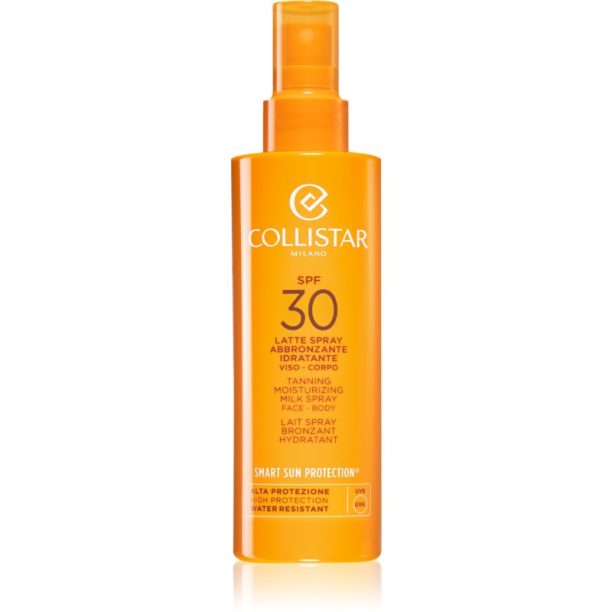 Collistar Smart Sun Protection Tanning Moisturizing Milk Spray SPF 30 слънцезащитен лосион в спрей SPF 30 200 мл.