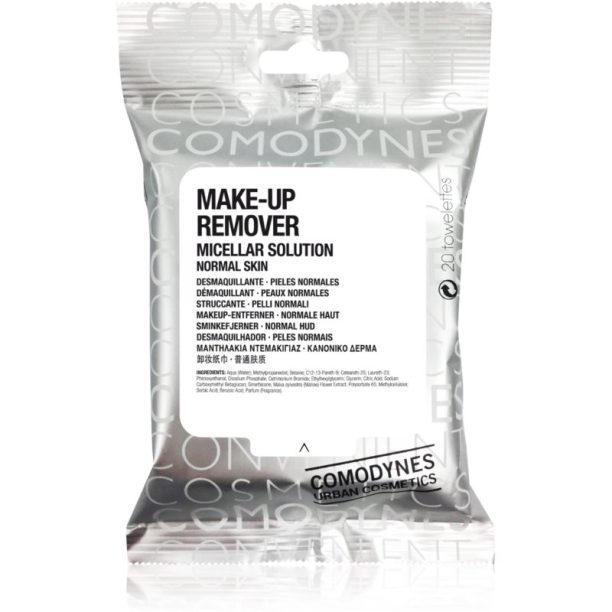 Comodynes Make-up Remover Micellar Solution кърпички за почистване на грим за нормална кожа 20 бр.