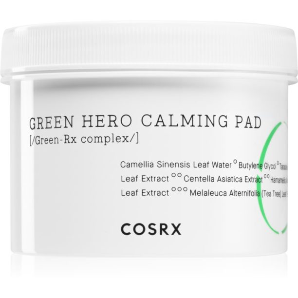 Cosrx One Step Green Hero Calming силно ревитализиращи възглавнички с успокояващ ефект 70 бр.