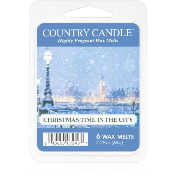 Country Candle Christmas Time In The City восък за арома-лампа 64 гр.