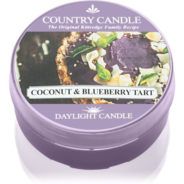 Country Candle Coconut & Blueberry Tart чаена свещ 42 гр.