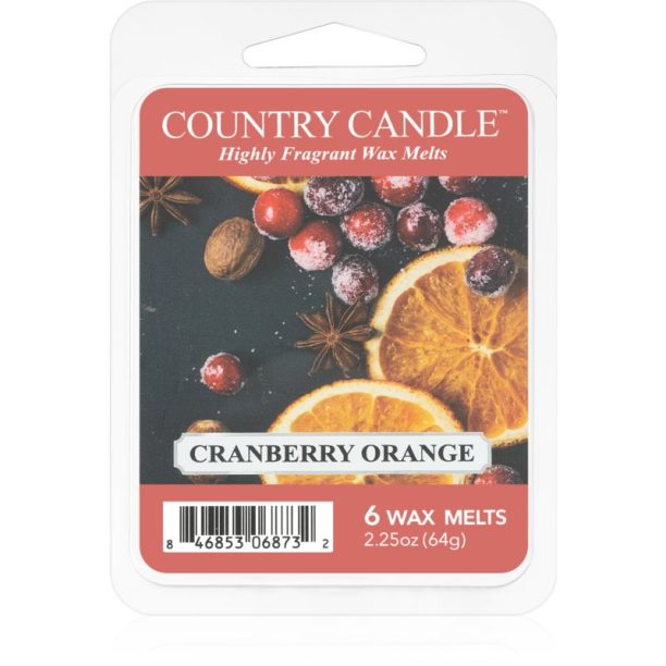 Country Candle Cranberry Orange восък за арома-лампа 64 гр.