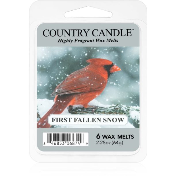 Country Candle First Fallen Snow восък за арома-лампа 64 гр.