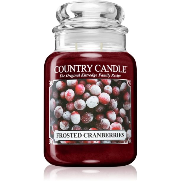 Country Candle Frosted Cranberries ароматна свещ 680 гр.