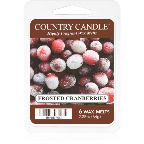 Country Candle Frosted Cranberries восък за арома-лампа 64 гр.