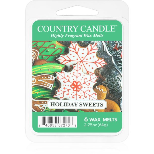 Country Candle Holiday Sweets восък за арома-лампа 64 гр.