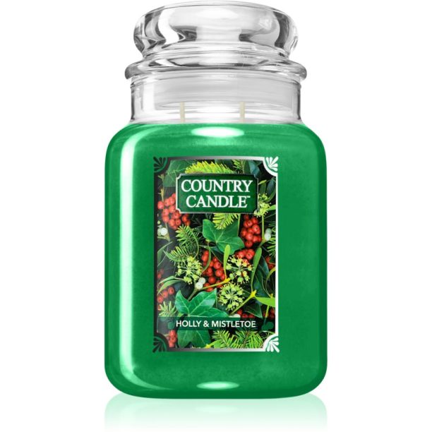 Country Candle Holly & Mistletoe ароматна свещ 680 гр.