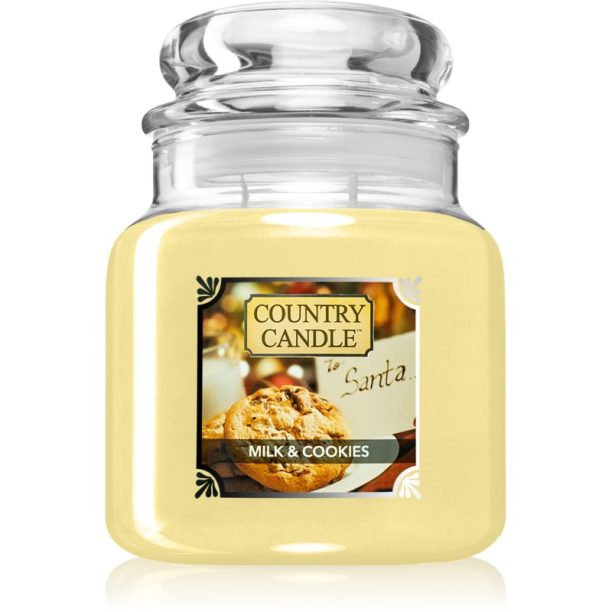 Country Candle Milk & Cookies ароматна свещ 453 гр.