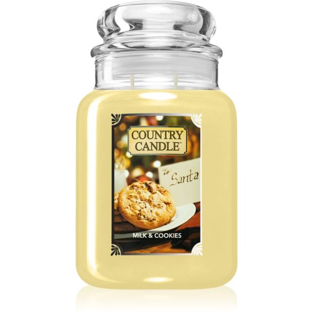 Country Candle Milk & Cookies ароматна свещ 689 гр.