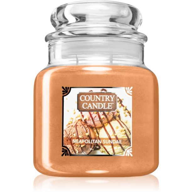 Country Candle Neapolitan Sundae ароматна свещ 453 гр.