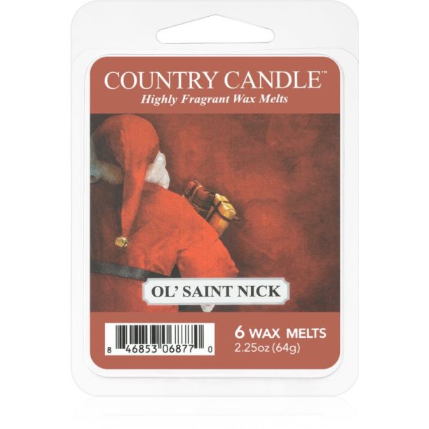 Country Candle Ol'Saint Nick восък за арома-лампа 64 гр.