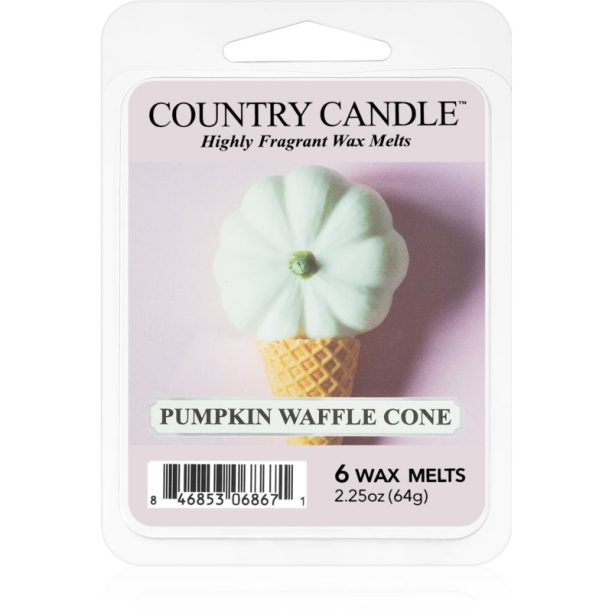 Country Candle Pumpkin Waffle Cone восък за арома-лампа 64 гр.