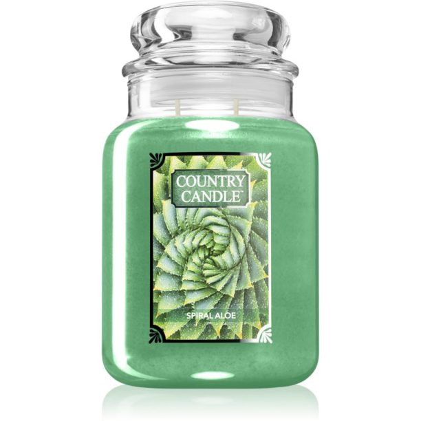 Country Candle Spiral Aloe ароматна свещ 680 гр.