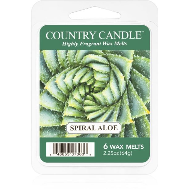 Country Candle Spiral Aloe восък за арома-лампа 64 гр.