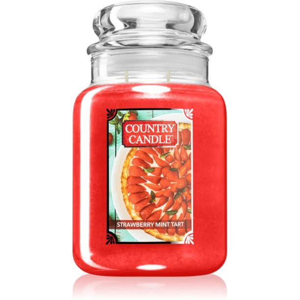 Country Candle Strawberry Mint Tart ароматна свещ 680 гр.