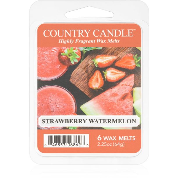 Country Candle Strawberry Watermelon восък за арома-лампа 64 гр.