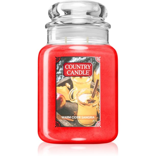 Country Candle Warm Cider Sangria ароматна свещ 680 гр.