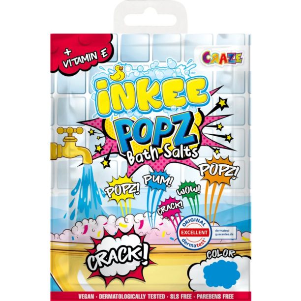 Craze INKEE Popz Bath Salts оцветяваща сол за вана 10 гр.