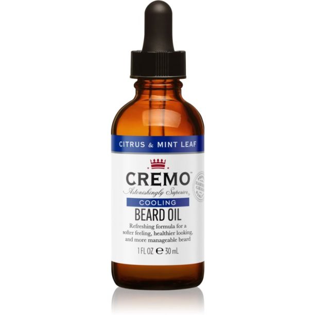 Cremo Cooling Beard Oil Citrus & Mint Leaf олио за брада 30 мл. на ниска цена