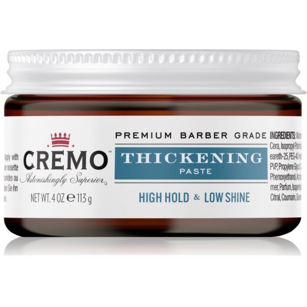 Cremo Hair Styling Paste Thickening стилизираща паста 113 гр. на ниска цена