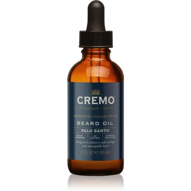 Cremo Reserve Collection Palo Santo олио за брада за мъже 30 мл. на ниска цена