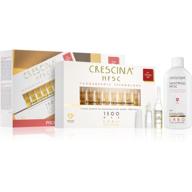 Crescina Transdermic 1300 Re-Growth комплект (за растеж на косата) за мъже